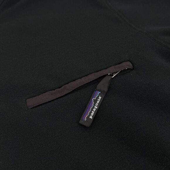 Vintage Patagonia Men's Half Zip Fleece Pullover Sweatshirt Black Medium - Picture 5 of 11